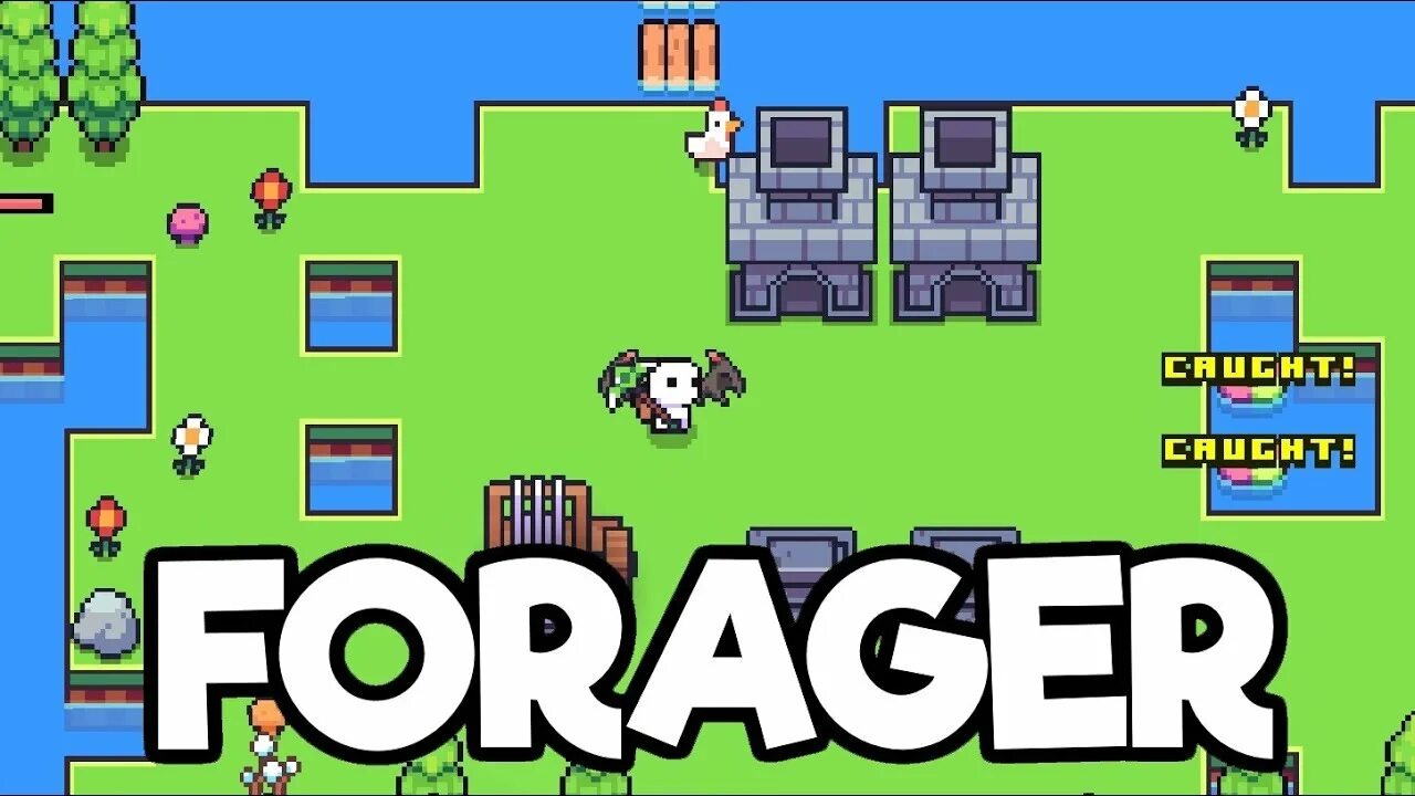 Forager video game. Forager геймплей. forager персонаж. hopfrog игры. forager обзор.