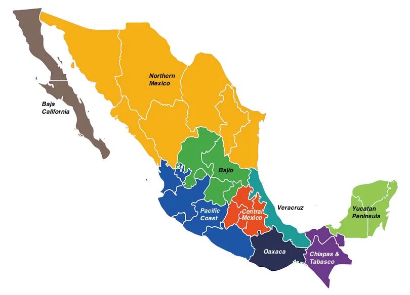 Мексика харитаси. Территория Мексики. Мексика на карте. Штаты Мексики на карте.