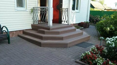Варианты отделки крыльца