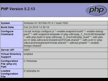 Php windows
