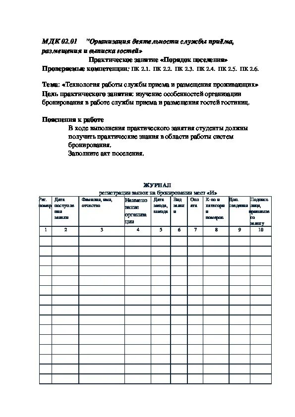 Методическое пособие по мдк. Таблица по мдк. таблица по мдк 02.01. методические указания по выполнению практических работ. ремонтные таблицы мдк.