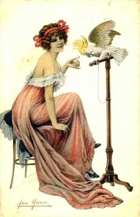 Дама с попугаем. К Ф дама с попугаем. «Дама с попугаем». 1866. Пазл дама с попугаем.