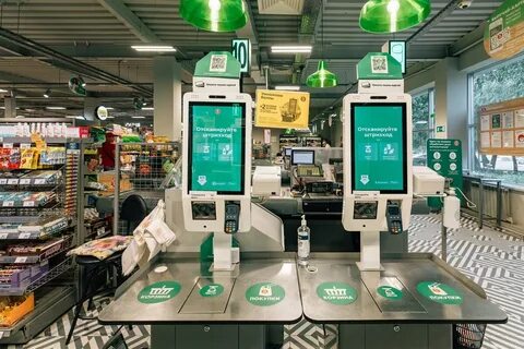 Касса самообслуживания пятерочка