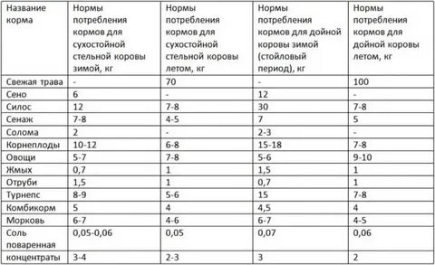Сколько комбикорма корове
