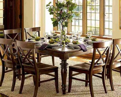 As a table