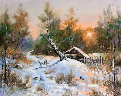 Картины природа пейзажи зима