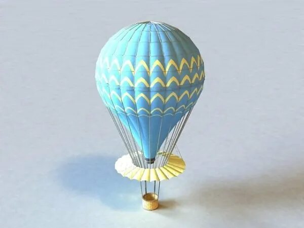 Модели воздушных шаров. 3ds Max шар. Air Balloon 3d модель. Макет воздушного шара. Воздушный шар с корзиной 3д модель.