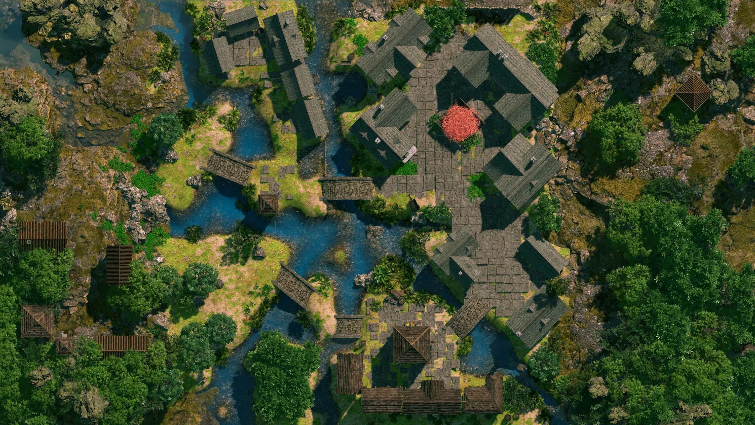 1 a is a small village