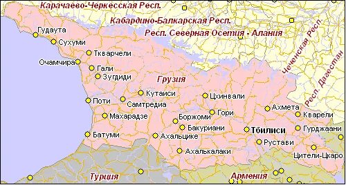 Грузия карта побережья подробная с городами. Карта Грузии подробная с городами. Карта Грузии с городами. Карта Грузии подробная карта Грузии подробная.