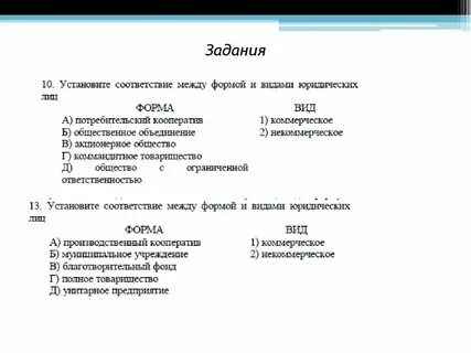 Тест по разделу экономика