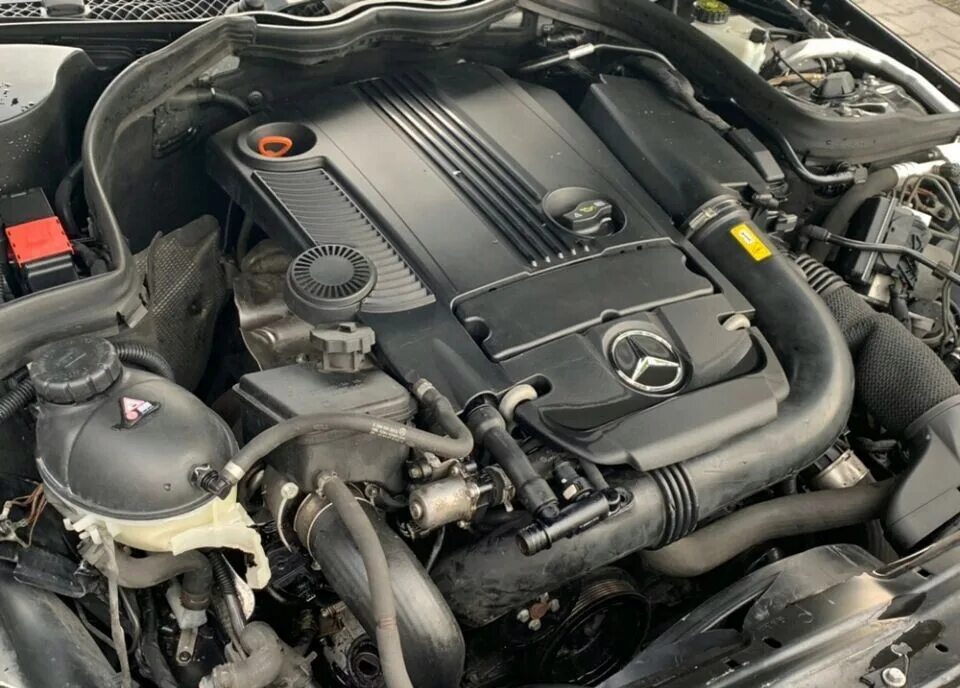 Замена цепи и термостата М271 - Mercedes-Benz C-class (W203), 1,8 л, 2004 года с