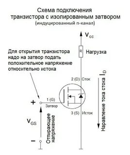 Управление током полевого транзистора