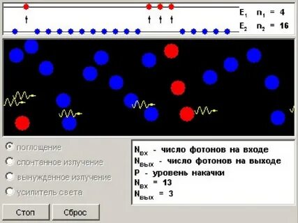 Выход фотонов