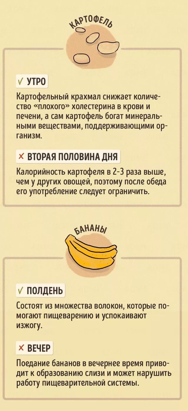 В какое время суток есть банан. Бананы лучше есть утром или вечером. какие продукты лучше есть утром. какие продукты лучше есть вечером. в какое время лучше есть те или иные продукты.