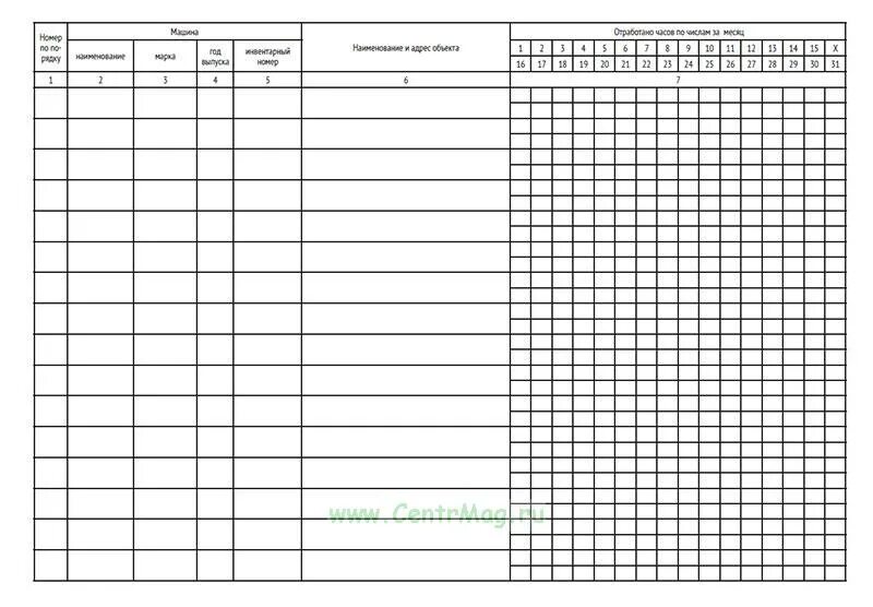 Журнал учета работы строительных машин и механизмов. Журнал учета работы строительных машин. Журнал учета строительной техники и механизмов. Форма эсм-6. Учет работы строительной машины