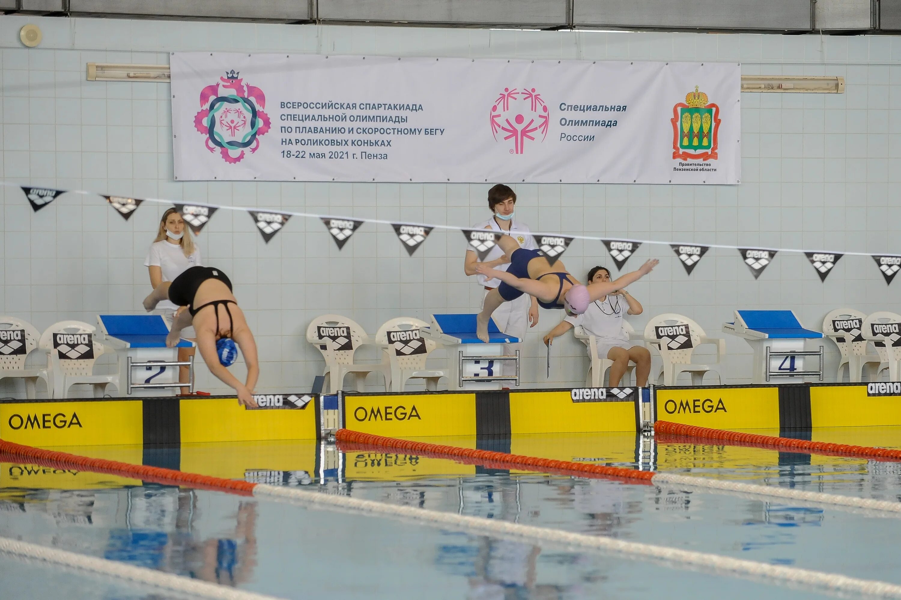 Special Olympics плавание. Специальная спартакиада