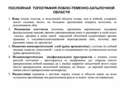 Лобно теменно затылочная область