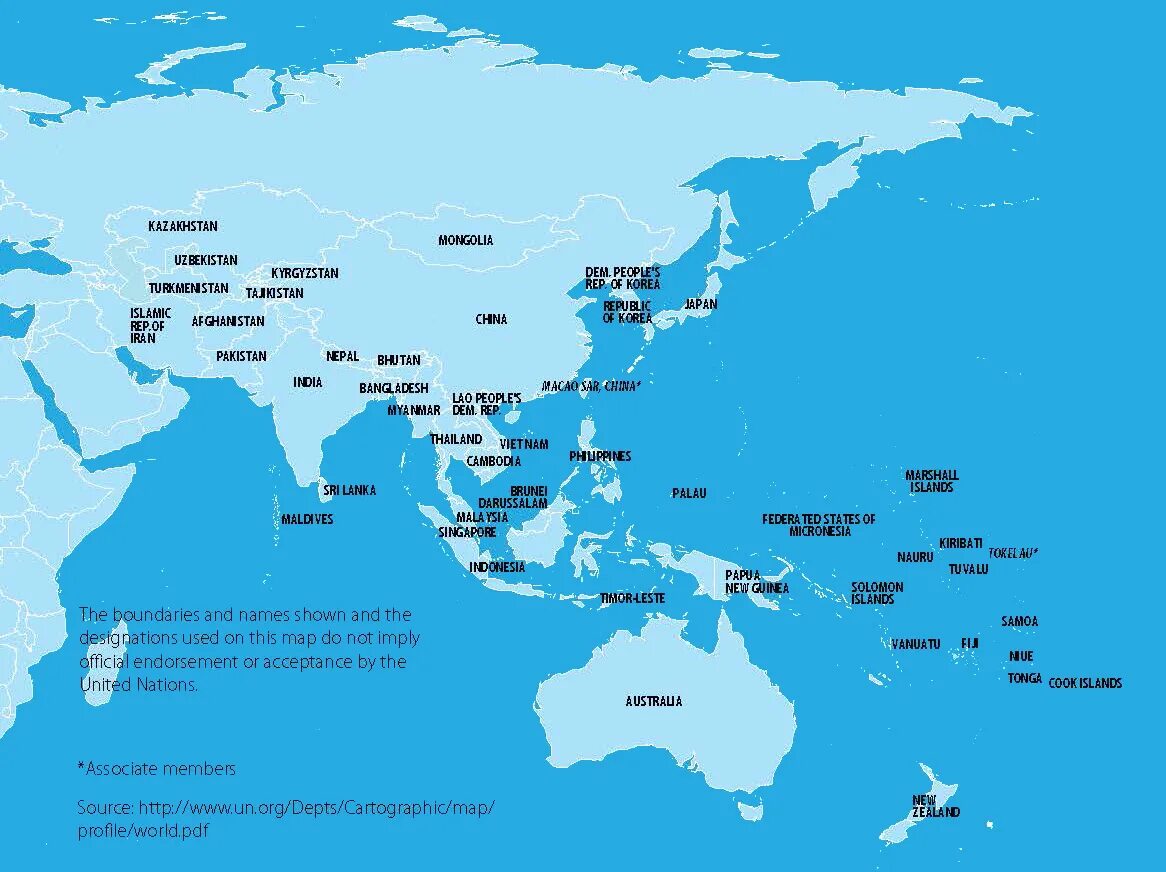 Asia Pacific карта. Карта Тихоокеанского региона. Asia Pacific Region страны. Карта самой маленькой страны