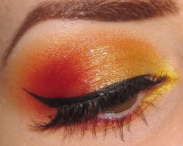 Оранжевый макияж для голубых глаз. Sunset eyes. Макияж с оранжевыми тенями. Sunset eyes. Макияж с яркие тени nyx.