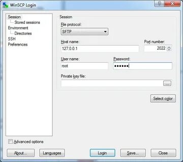 Winscp sudo
