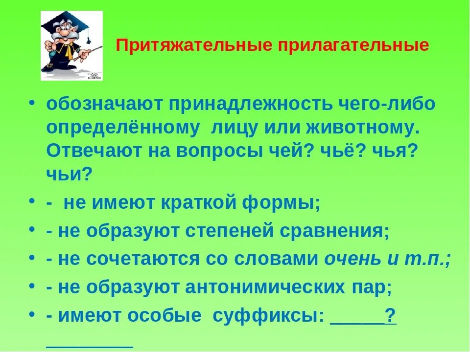 10 притяжательных предложений. Притяжательные прилагательные. Притягательныеприлагательные. Притяжательные прилагательные правило. Притяжательные прилагательные в русском языке.