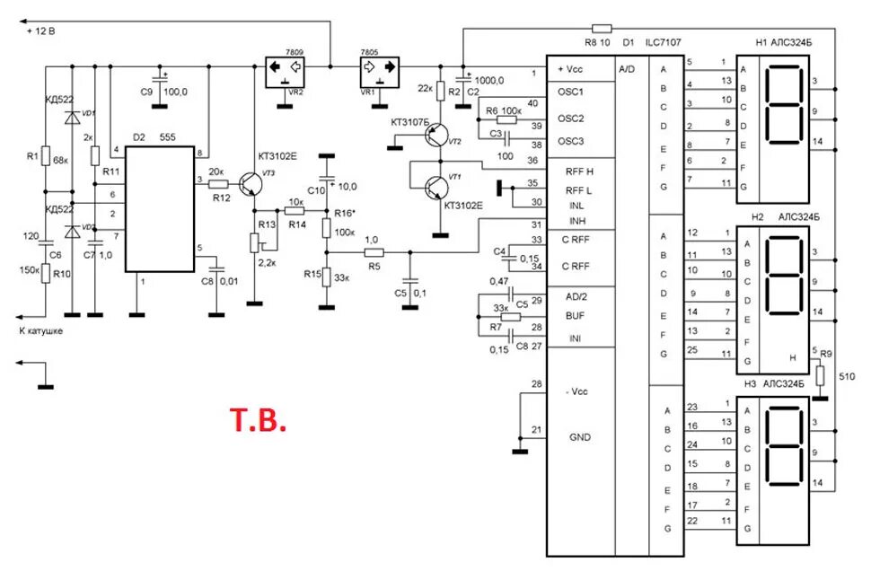 цифровой автомобильный тахометр схема подключения. цифровой автомобильный тахометр схема. схема измерителя скорости вращения. цифровой автомобильный тахометр схема. тахометр тс-1 блок би-39.