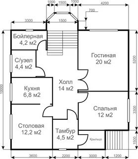 Проект дома 10х12 двухэтажный