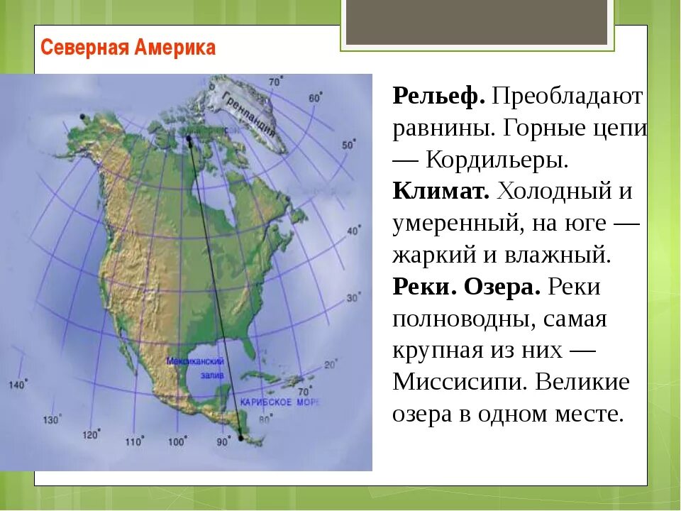 Название береговой линии северной америки