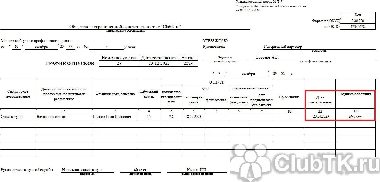 Форма 7 отпуск. График отпусков по форме т-7. Форма Графика отпусков унифицированная форма т-7. Образец заполнения Графика отпусков форма т-7. Таблица отпусков т 7.