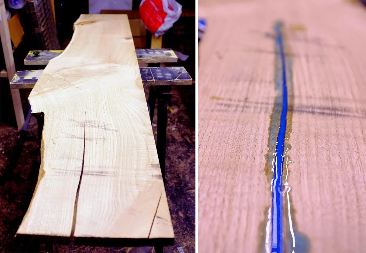 заливка щелей дерева эпоксидкой. окаменелое дерево слэб. мебель из эпоксидки и дерева. трещины в слэбах для эпоксидки. залить трещины эпоксидной смолой.