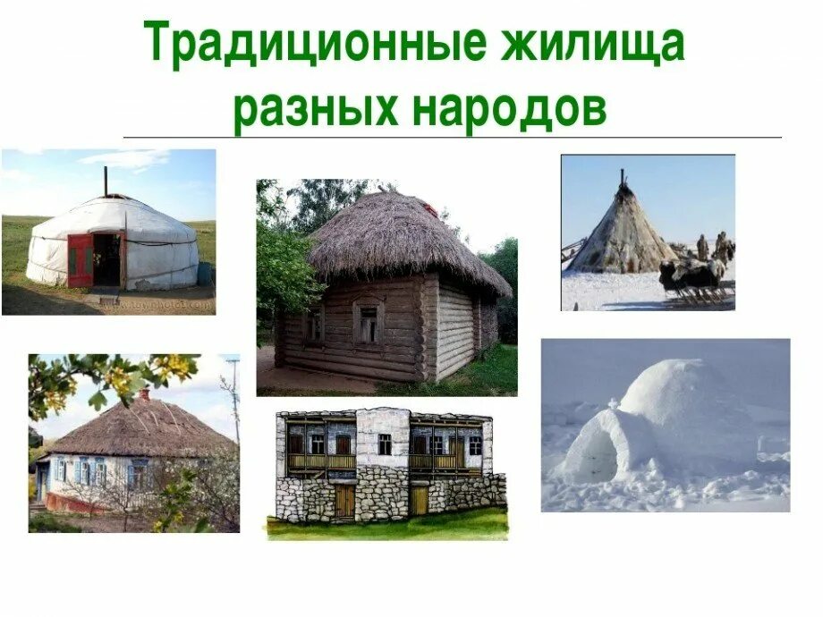 Различные виды жилищ. Национальные жилища народов. Национальные жилища разных народов. Традиционные дома народов России.