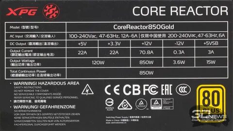 Xpg core reactor 850 gold