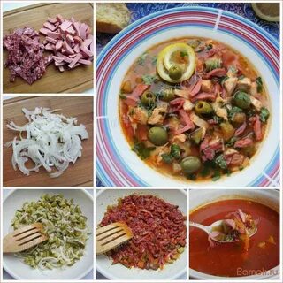 Рецепт простой солянки с колбасой и картошкой