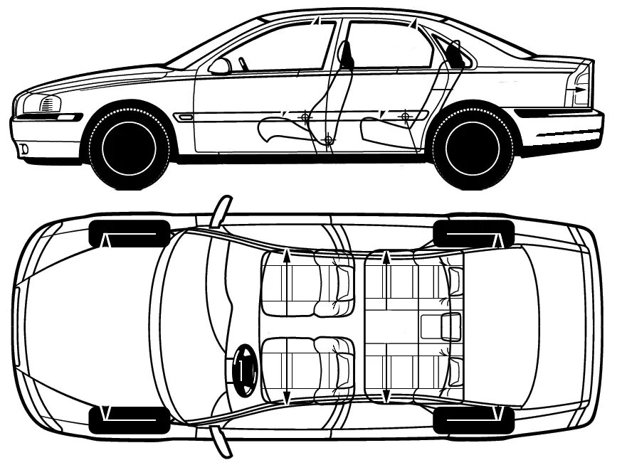 Размер volvo s80