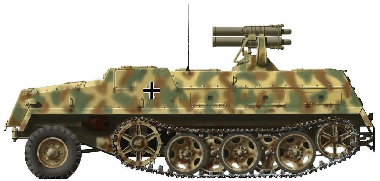 15cm panzerwerfer 42 auf sf. 10,5-Cm Škoda Panzerwerfer 44. Танки 190.