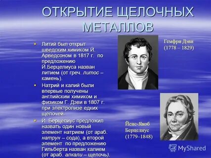 Открытие натрия