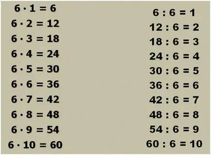 Ц умножить на 6 равно 2