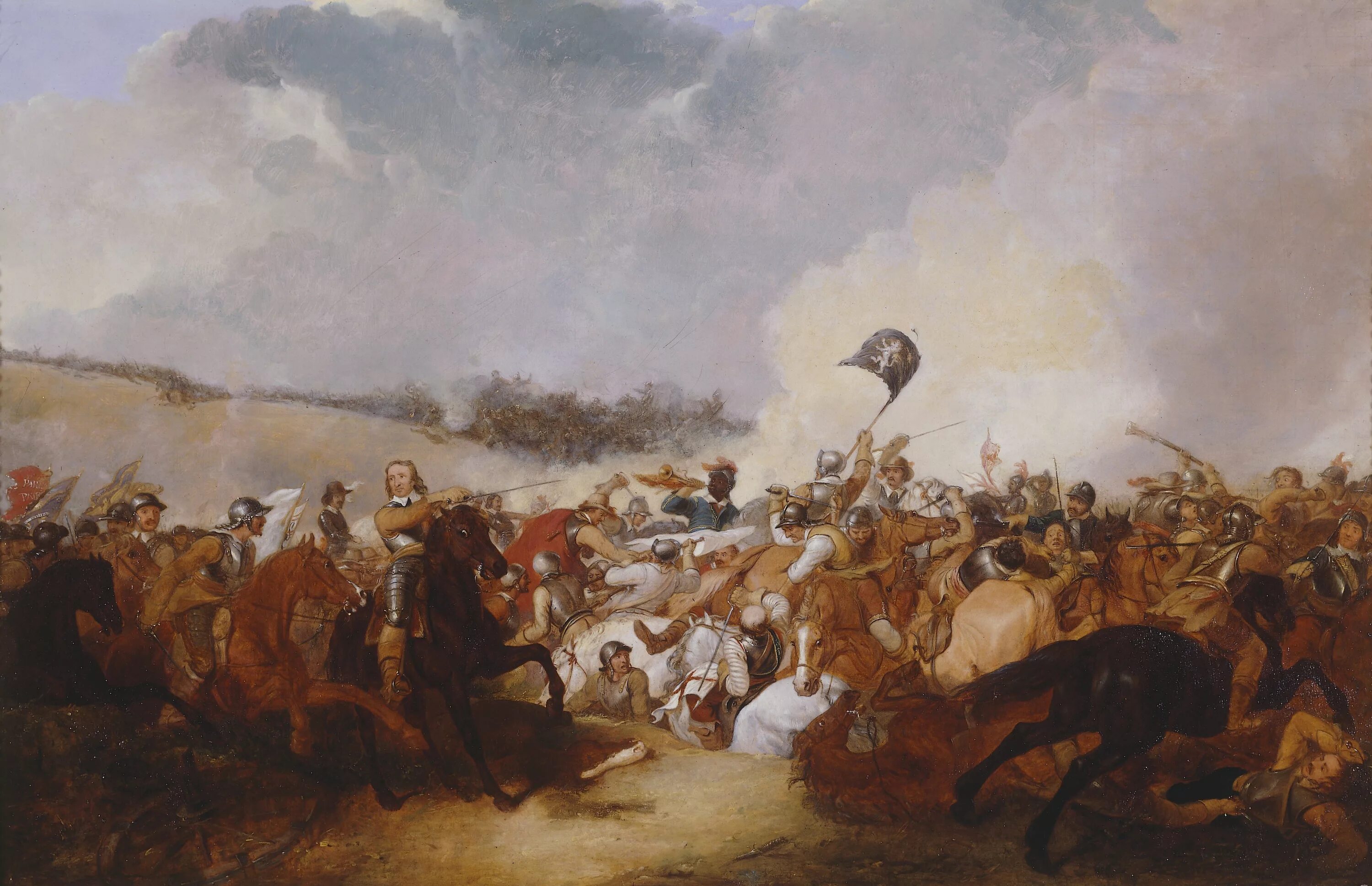 Первые революции в англии. Оливер Кромвель битва при Нейзби. Оливер Кромвель битва при Данбаре. Оливер Кромвель в битве при Марстон-Муре. Сражение при Нейзби в Англии 1645.