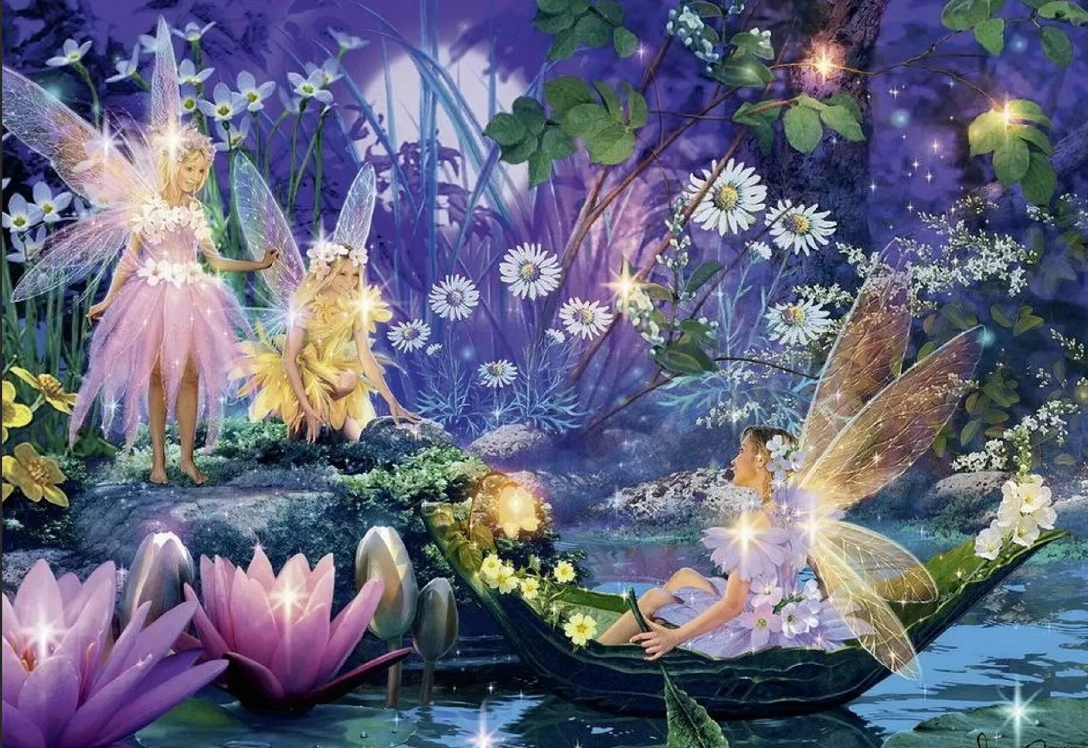 царство фей. сказочная страна. царство фей. художника zorina baldescu. царство фей.