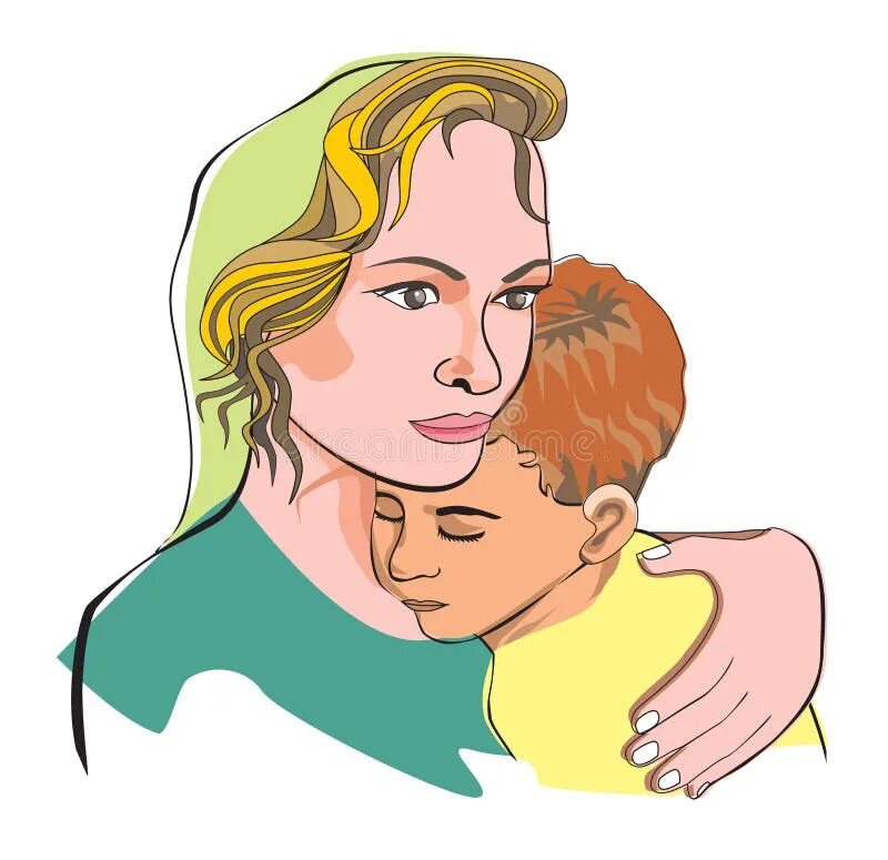 Женщина обнимает. Мальчик обнимает маму. Мать успокаивает сына. Mother want her son. Сын использует мать.