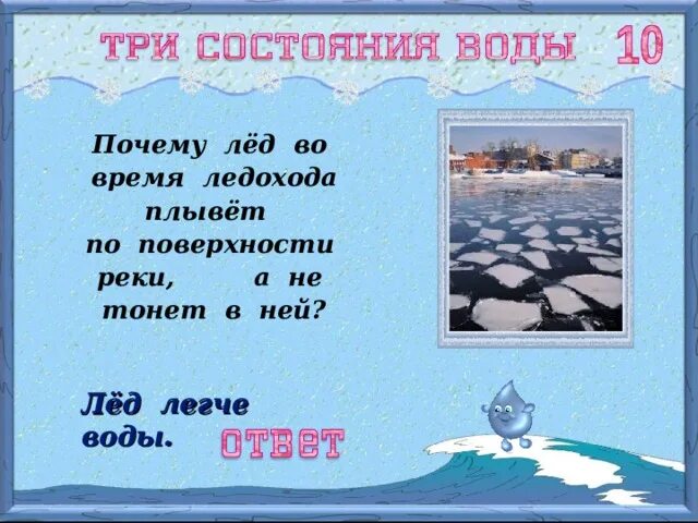 Будет ли лед по пушкинской карте. Лед не тонет в воде. Почему лёд плавает на поверхности воды и не тонет. Почему лед плавает. Почему лед не тонет.