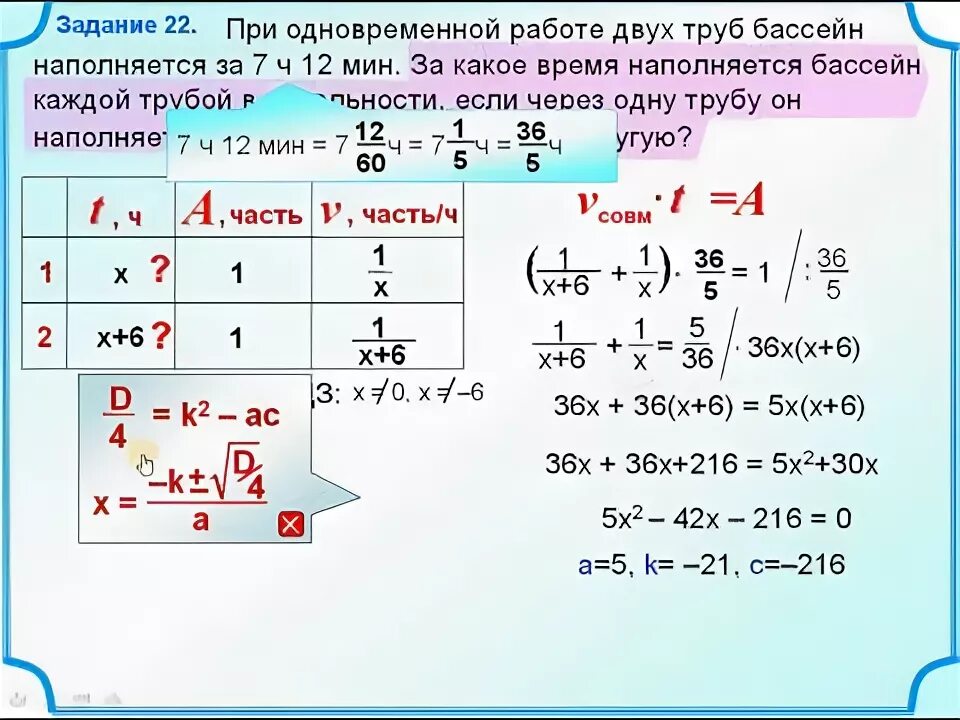 24 мин второго. Работа 2 труб задача. Задачи на работу двух труб. Задачи на одновременную работу. Задача на трубы 9 класс.