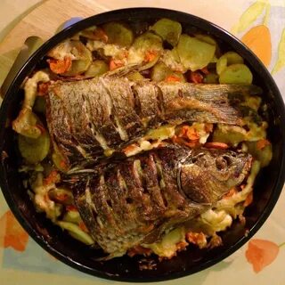 Сазан с овощами рецепт