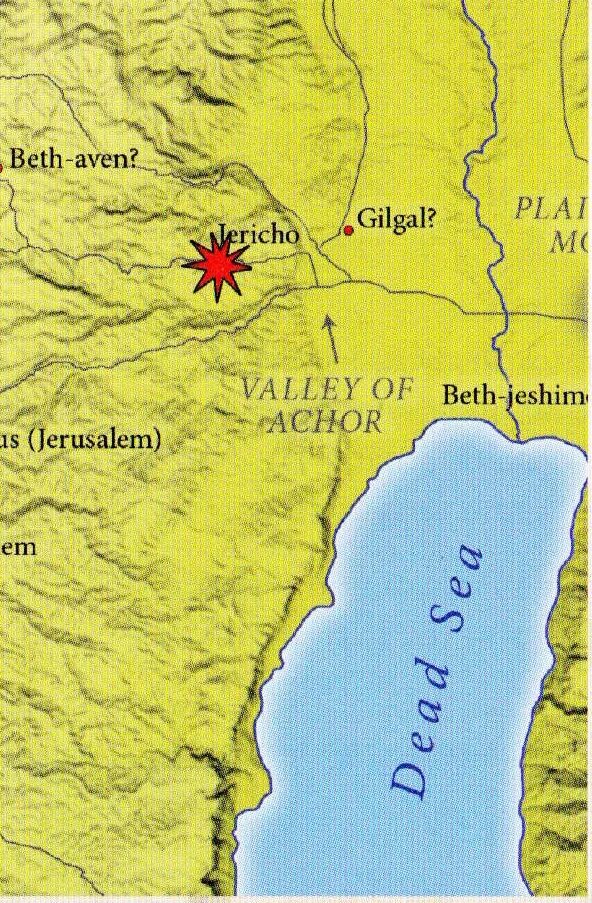 Где находится иерихон на карте. Древний Иерихон на карте. Иерихон город на карте.