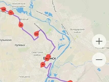 Маршрут 13 автобуса брянск