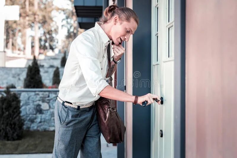 I remember locking the door