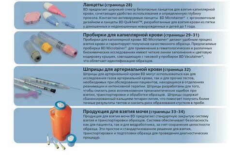 Взятие пробы на анализ