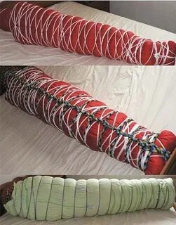 Мумификация девушек колготками