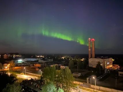 Северное сияние сыктывкар сегодня