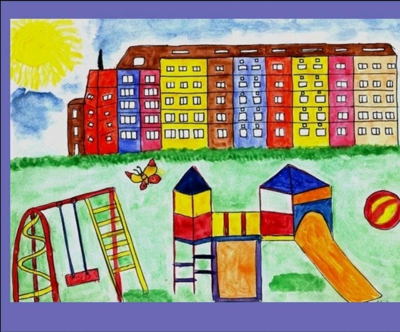 Дом для рисования. Рисование город. Многоэтажный дом для детей. Город рисунок.